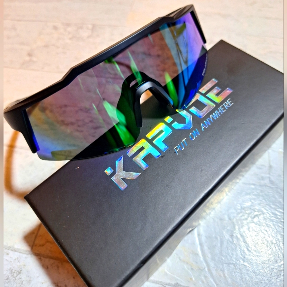 KAPVOE youth sunglasses baseball football track glasses